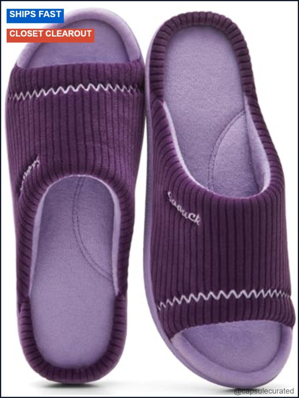 Open Toe Summer Slippers with Arch Support Memory Foam Non-Slip Indoor Outdoor